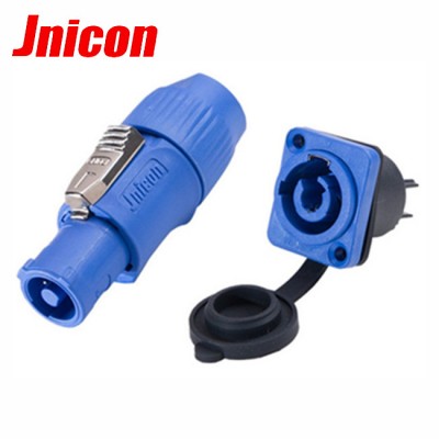 3 Pin Blue Powercon 20a Industrial Electrical Waterproof Connector Ip65